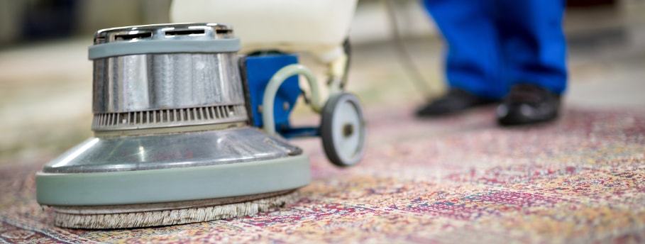 Cleaning carpets with a shampoo method