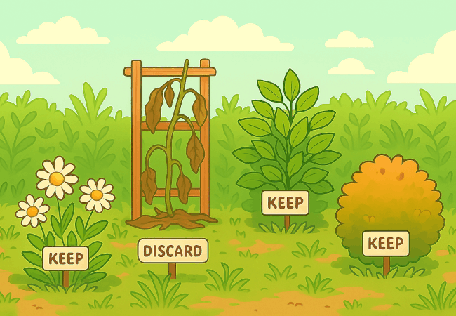 Plants in the garden