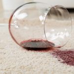 Removing wine stains from carpet