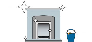 cleaning-limestone-fireplaces graphic of fireplace
