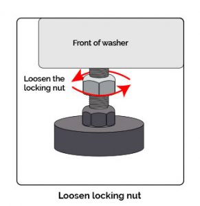 loosen locking nut graphic