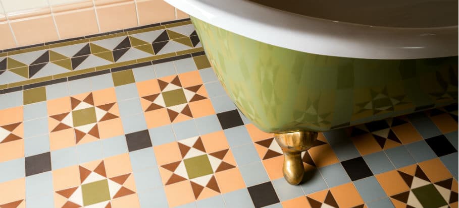 How To Lay Floor Tiles In A Bathroom, Bathroom Floor Tile Laying Patterns