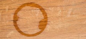 dark water stain on wood