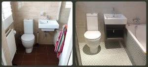 bathroom before and after