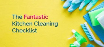 kitchen cleaning checklist