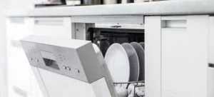 opened dishwasher