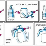 drawing of homemade garden spray