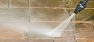 Jet washing prices - cleaning patio