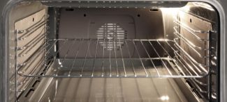 An oven with liners