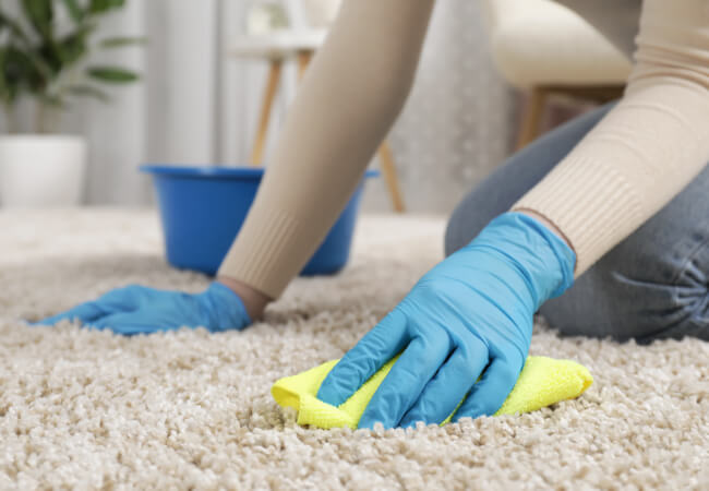 Drying carpet after a cleaning